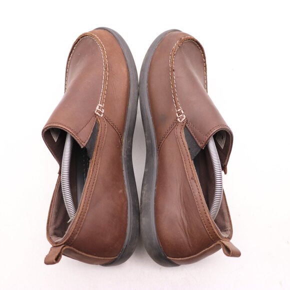 Crocs Denton Brown Leather Loafers Men\'s Size 13 Slip On Casual Shoes 11104 main image 6